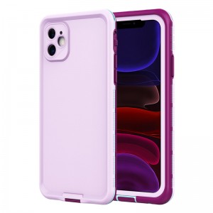 iphone 11 vedenpitävä, täysin vedenpitävä iphone 11-koteloinen vedenpitävä (”purppura”) vesitiivis (”purppura”), jonka taustapinta on kiinteä